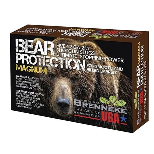 Brenneke SL122BPM Bear Protection  12 Gauge 2.75