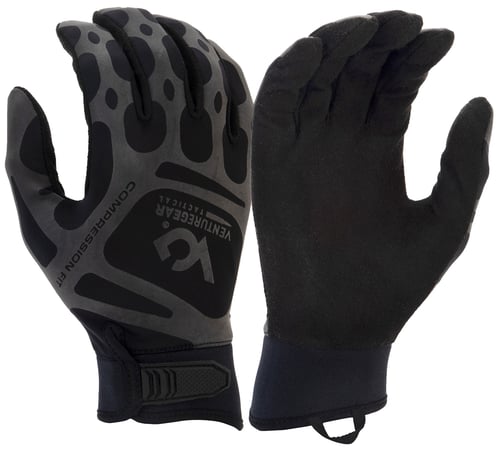 Pyramex VGTG10BM Compression Training Black Synthetic Leather Medium Hook & Loop