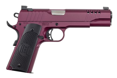 AUTO-ORDNANCE 1911A1 .45ACP SS BLACK CHERRY G10 GRIPS