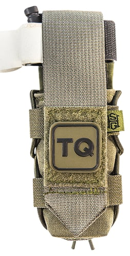High Speed Gear 11TQ00OD TACO  Tourniquet Pouch, OD Green Nylon with Velcro Closure, Fits MOLLE, Compatible with Most Windlass-Style Tourniquets, Includes TQ Patch