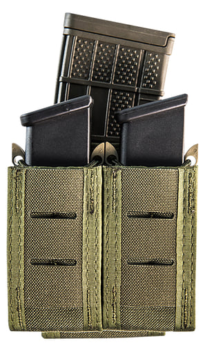 High Speed Gear 41PT02OD TACO Duty Double Pistol Mag, OD Green Nylon with MOLLE Exterior, Fits MOLLE & 2