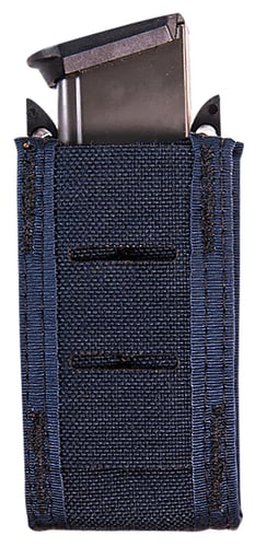 High Speed Gear 41PT00LE TACO Duty Single Pistol Mag, LE Blue Nylon with MOLLE Exterior, Fits MOLLE & 2