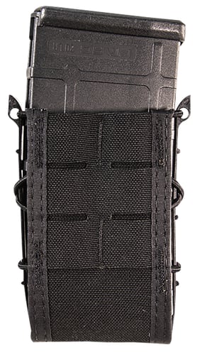 High Speed Gear 41TA00BK TACO Duty Single Rifle Mag Pouch, Black Nylon with MOLLE Exterior, Fits MOLLE & 2