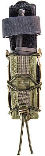 High Speed Gear 11PT00OD TACO Mag Pouch Single, OD Green Nylon, Mounts to MOLLE & 2