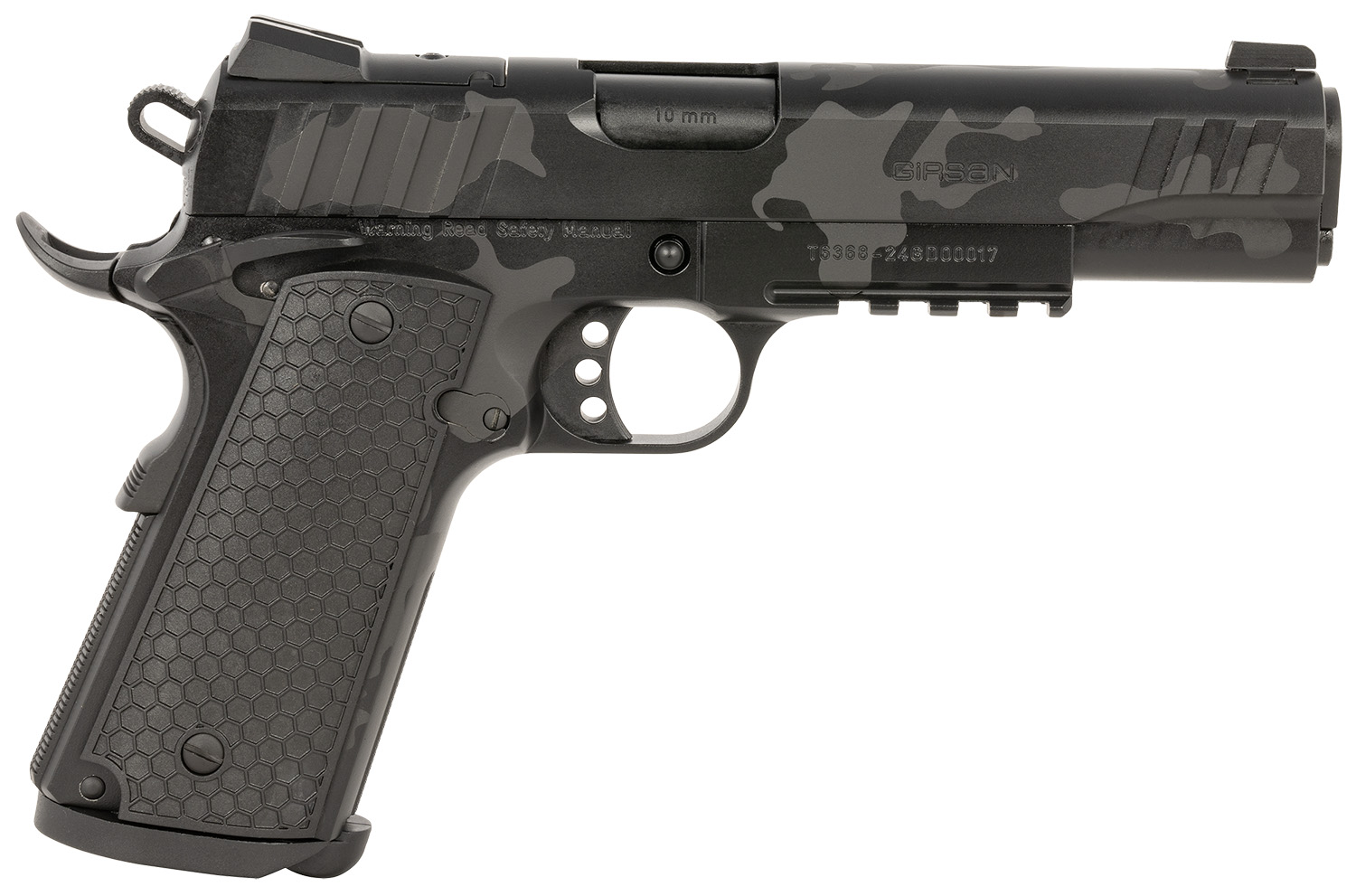 GIRSAN MC1911S INFLUENCER GOVT 10MM ADJ SIGHT 9RD BLACK CAMO