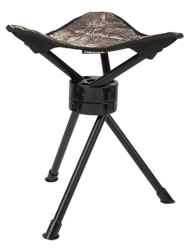 Vanish 5913 Swivel Tripod Stool  Realtree Edge Steel