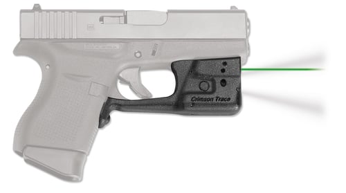 Crimson Trace 0158601 LL-803G Laserguard Pro  Black Green Laser Glock 42/43/43X/48