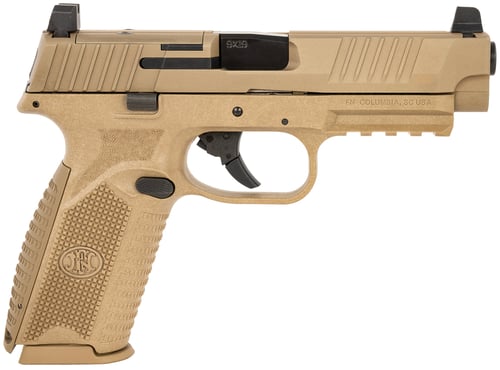 FN 509 FULL SIZE MRD 9MM NO SAFETY 2-17RD FDE