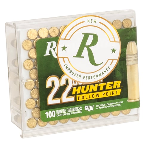 Remington Ammunition R21251 Golden Hunter  22 LR 40 gr Plated Hollow Point 100 Per Box/ 50 Case