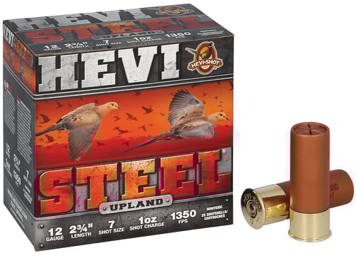 HEVISTEEL UPLAND 12 GAUGE 2.75 Inch 1OZ 6 25/BOX | 604544697582