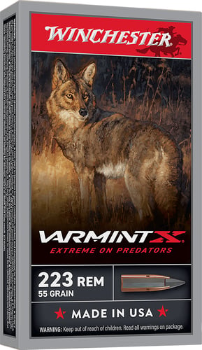 WINCHESTER VARMINT-XP 22-250 REM 55GR EXTREME 20RD 10BX/CS