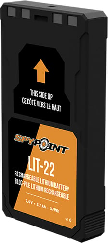 Spypoint 05538 LIT-22 Rechargeable Lithium Battery Pack  7.4V Li-Ion Twin Pack