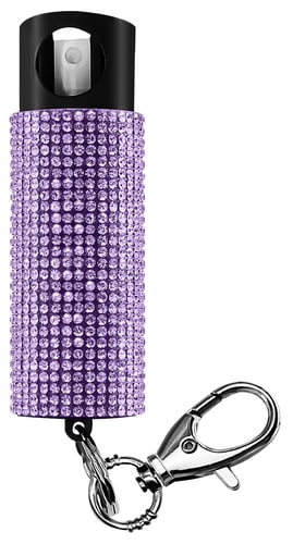 SKYLINE USA INC PSGDBOLV Pepper Spray Bling-It-On Range 16 ft Lavender Features Invisible UV Dye