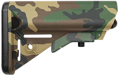 B5 Systems SOP1188 Enhanced SOPMOD Woodland Camo Polymer Fits AR-15