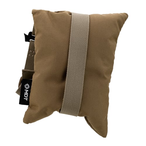 Mdt Sporting Goods Inc 108049-COY Traveller Shooting Bag Coyote Brown Nylon Webbing Straps 500D Cordura Fabric House Fill 1lb