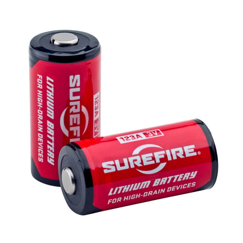 SureFire SF2SWBULK 123A Batteries  Red/Black 3.0 Volts 1,550 mAh (130/65 Pairs) Single Package Fishbowl