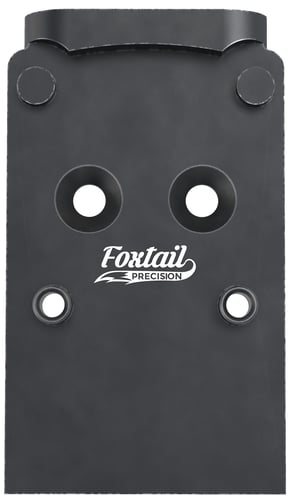 Foxtail Precision 100006 Red Dot Adapter Plate for OpticsReady Pistol  Black Anodized Glock MOS | 5065018649035