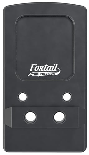 Foxtail Precision 100015 Rear Sight Dovetail Optic Adapter Plate for non MOS Glock  Black Anodized Glock Non MOS
