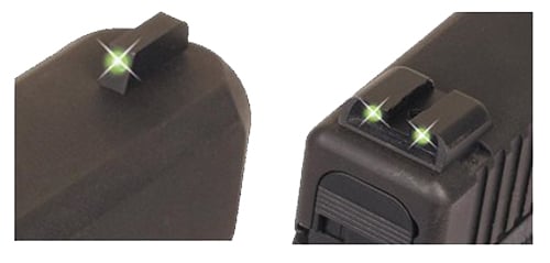 TruGlo TG231S1 Tritium  Black | Green Tritium Front Sight Green Tritium Rear Sight