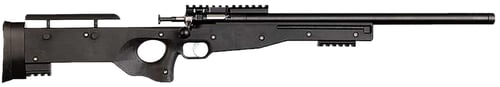 Crickett KSA2150BLK Precision  Full Size 22 LR Single Shot 16.10 Inch Blued Threaded Bull Barrel, Blued Crickettinny Rail Steel Receiver, Black Synthetic Adj LOP Stock | .22 LR | 611613221500
