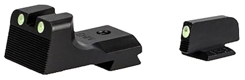 Kimber Mfg.,inc ML11230 1911 Ledged Night Sight Set  Green/Tritium Black Outline Front SightGreen/Tritium Black Outline Rear Sight | 669278112305