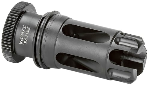 Griffin Armament DLFC30C5824 DualLok Flash Comp 30/7.62mm Black QPQ Nitride 174 PH Stainless Steel 5/8 Inchx24 Threads | 689396839403
