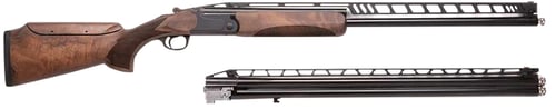 Charles Daly 930410 202 Unsingle Combo 12 Gauge Break Open 2.75 Inch 2rd 32 Inch Black Over/Under Vent Rib Barrel, Black Steel Receiver, Adj Cheek Riser Walnut Wood Stock  | 12GA | 8053800948166