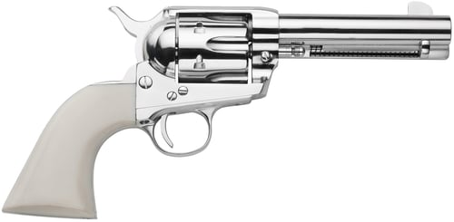 Traditions SAT73132FT 1873  45 Long Colt 6rd 5.50 Inch Nickel White PVC Grip | 040589031217