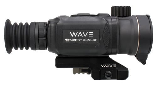 Wave WTS200 Tempest 335 LRF Thermal Black 3.3x35mm Illuminated Multi Reticle 384x288, 12 Microns, 50 Hz Resolution, Digital Zoom 13.2x Rapid/Smooth | 850030459282