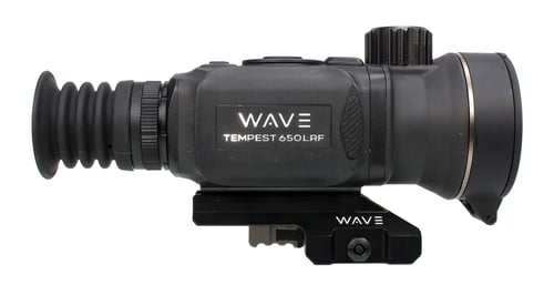 Wave WTS205 Tempest 650 LRF Thermal Black 3x50mm Illuminated Multi Reticle, 640x512, 12 Microns, 50 Hz Resolution,  Digital Zoom 12x Rapid/Smooth | 850030459305