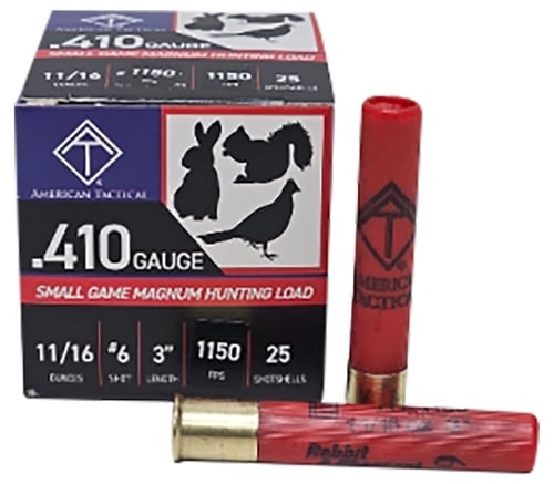 ATI ATIAC41036 Target Load  410Gauge 3 Inch 11/16oz 6Shot 25 Per Box/10 Case | 810113111131