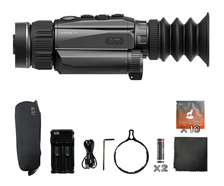 Rix Optics  visir Inc RIXSTORMS6 Storm S6 Thermal Black 3.5x35mm, Multi Reticle, 2x Zoom, 640x480, 12 Microns, 50 Hz Resolution | 850042107324