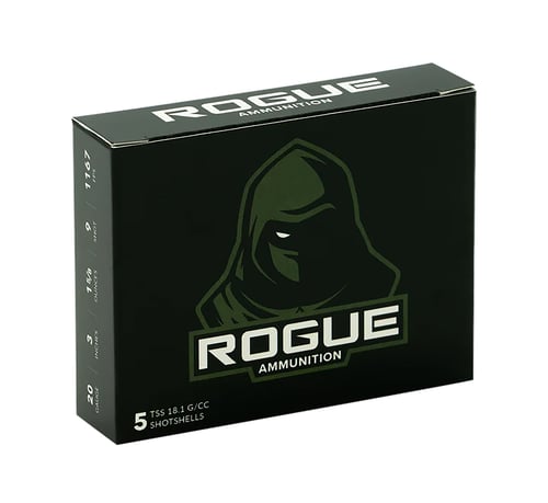 Rogue Ammunition RATSS2031589 Rogue  20Gauge 3 Inch 1 5/8oz 9Shot 5 Per Box/20 Case | 616366706052