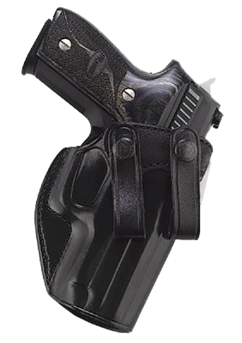 Galco SUM226B Summer Comfort  IWB Black Leather Compatible w/ Glock 19X/19 Gen1-5/23 Gen2-5 Belt Loop Mount Right Hand