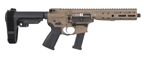 LWRC ICP9CK8SBA3 IC9  9mm Luger 8.50 Inch 331 Black Nitride Threaded Barrel, Flat Dark Earth Anodized Aluminum Picatinny Rail Receiver, SB Tactical SBA3 Brace, LWRC Ultra Combat Grip, Ambidextrous | 850058027333