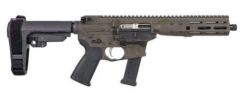 LWRC ICP9PBC8SBA3 IC9  9mm Luger 8.50 Inch 331 Black Nitride Threaded Barrel, Patriot Brown Anodized Aluminum Picatinny Rail Receiver, SB Tactical SBA3 Brace, LWRC Ultra Combat Grip, Ambidextrous | 850058027357