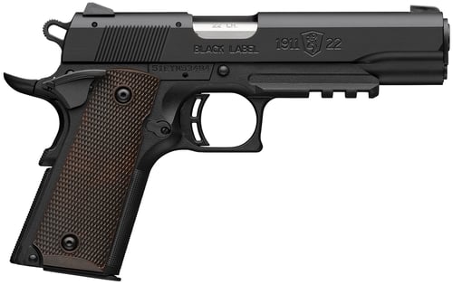 Browning 051065490 1911-22 Black Label Full Size Frame 22 LR 10+1 4.25