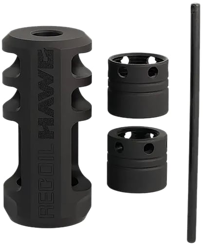 Browning 001293099 Xeno Recoil Hawg Black Matte Stainless Steel 1/2 Inchx28 Threads 2.20 Inch OAL | 023614780311