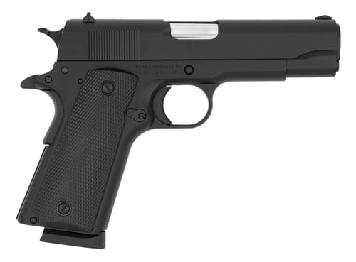 Tisas 10100113 1911 A1 Tanker 45 ACP 81 4.25 Inch Hard Chromium Coated Steel Barrel, Manganese Phosphate Coated Serrated Steel Slide, Matte Black Steel Frame w/Beavertail, Plastic Grip | .45 ACP | 713135218683