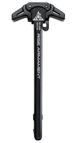 Rise Armament RA220BLK  Charging Handle AR-15 Black Anodized Aluminum Ambidextrous Hand