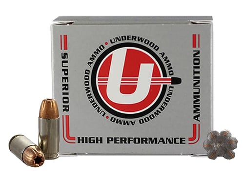 Underwood Ammo 114   9mm 124gr Jacketed Hollow Point 20 Per Box/10 Case | 9x19mm NATO | 816874020378