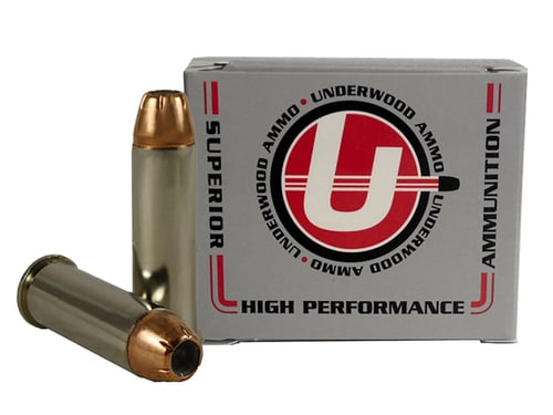 Underwood Ammo 129   38SpecialP 125gr Jacketed Hollow Point 20 Per Box/10 Case | .38 SPL | 816874020484