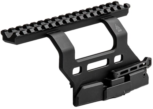 Leapers MTUAK01 Quick-Detachable AK Side Mount  Matte Black Anodized Aluminum 6.69 Inch Long | 4717385556935