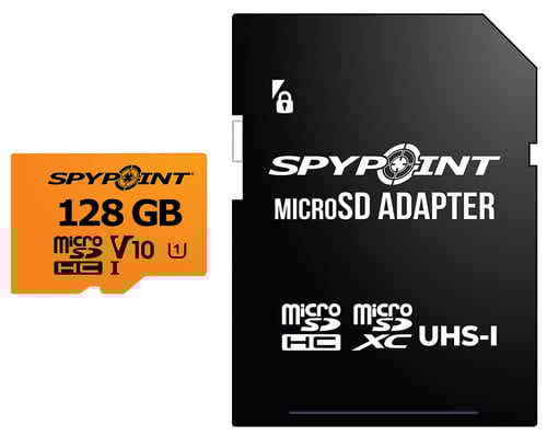 Spypoint 05887 Micro SD Memory Card  Black 128GB Memory | 887157000189