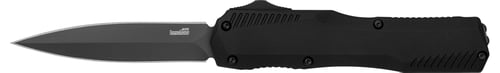 Kershaw 9000DE Livewire  Automatic 3.45 Inch OTF Spear Point Plain Black PVD CPM MagnaCut Steel Blade, Black Anodized Aluminum Handle | 087171066684