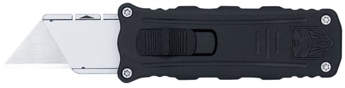 CobraTec Knives CTOTFUKSBBLK Utility  OTF Aluminum Blade, 3.38 Inch Black Anodized Aluminum Handle | 075338927152
