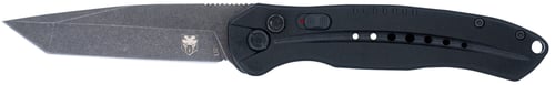 CobraTec Knives SBLKFSXGEN3DNS FS-X Gen III Small 2.75 Inch OTF Drop Point Plain Stonewashed D2 Steel Blade, 3.88 Inch Aluminum Handle | 075338927121