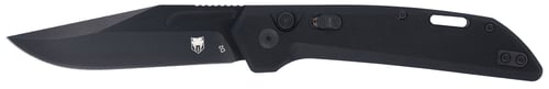 CobraTec Knives CTNAJBLK Naja  3.50 Inch Folding Plain Black Powder Coated D2 Steel Blade, 4.75 Inch Black G10 Scales Handle | 075338927220