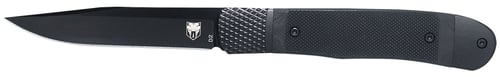 CobraTec Knives CTTHRG10BKO Trapper  Small 3.13 Inch Folding Plain 154CM SS Blade, 4.25 Inch Black G10 Handle | 075338927305