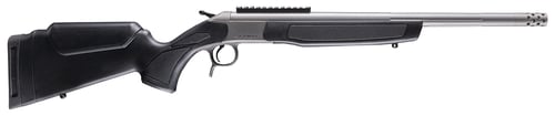 CVA CR4441S Scout Takedown 400 Legend 1rd 22 Inch Stainless Fluted Threaded Barrel, Stainless Steel Receiver w/Picatinny Rail, Adj Comb  LOP Black Synthetic Stock  | 400 Legend | 043125244416